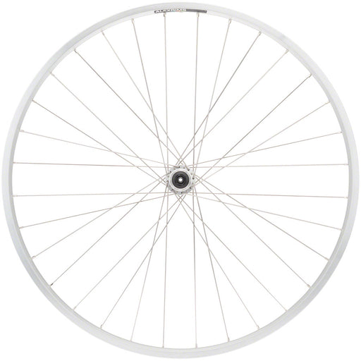Quality Wheels Value Double Wall Series Rear Wheel - 700, QR x 130mm, Rim Brake, HG 10, Silver, Clincher, 32H