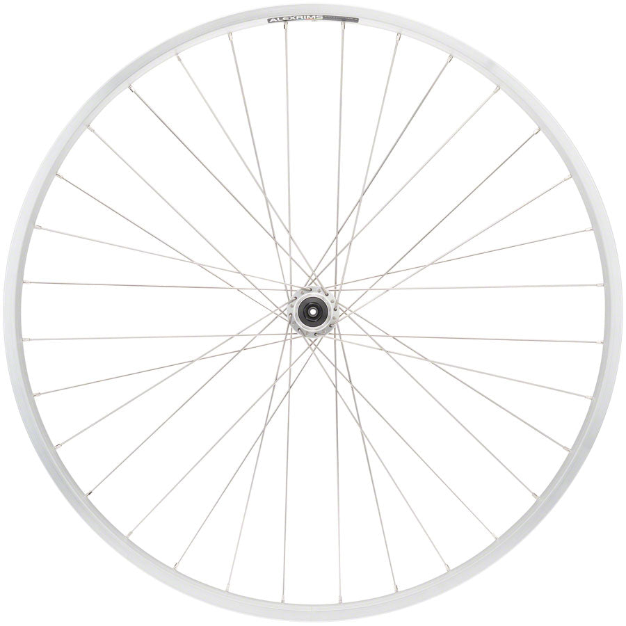Quality Wheels Value Double Wall Series Rear Wheel - 700, QR x 130mm, Rim Brake, HG 10, Silver, Clincher, 32H