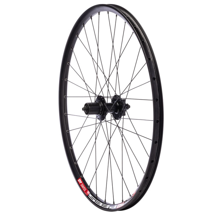 Quality Wheels Shimano FH-QB400/DT 533d Rear Wheel - 26", QR x 135mm, 6-Bolt, HG 10, Black, 32H