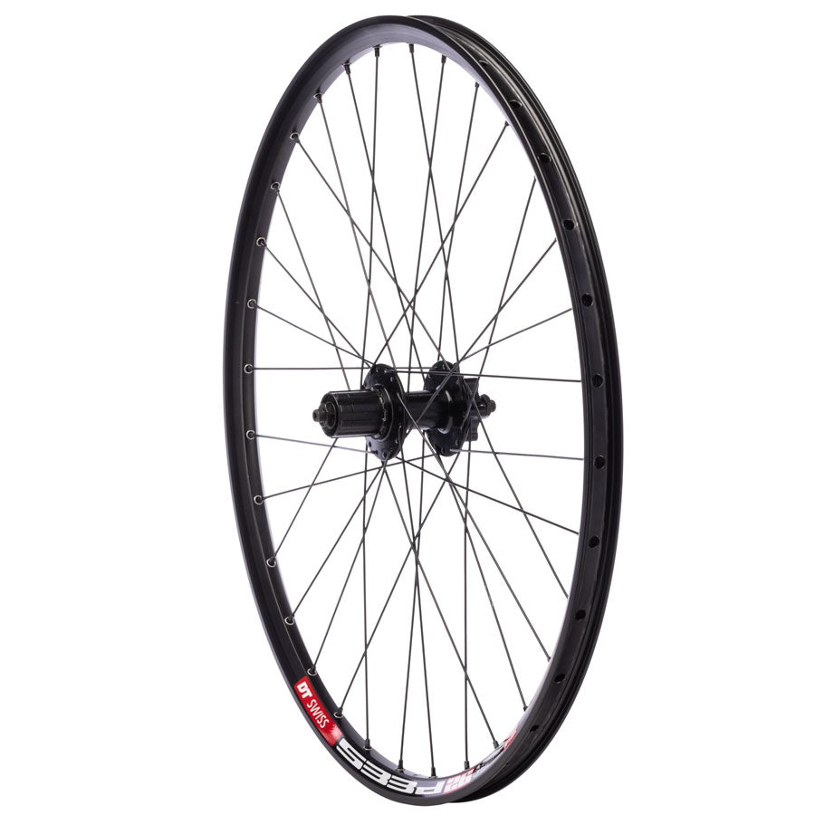 Quality Wheels Shimano FH-QB400/DT 533d Rear Wheel - 26", QR x 135mm, 6-Bolt, HG 10, Black, 32H
