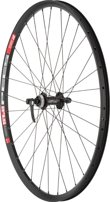Quality Wheels Deore M610/DT 533d Front Wheel - 26", QR x 100mm, Center-Lock, Black, 32H
