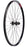Quality Wheels Deore M610/DT 533d Rear Wheel - 27.5", QR x 135mm, Center-Lock, HG 10, Black, 32H