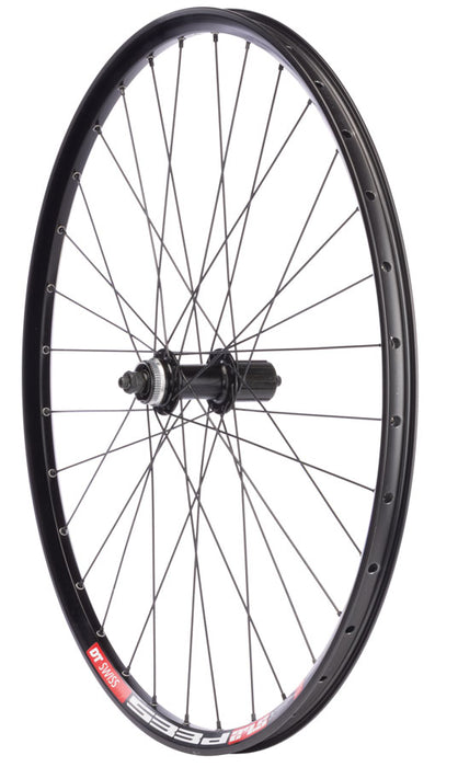 Quality Wheels Deore M610/DT 533d Rear Wheel - 27.5", QR x 135mm, Center-Lock, HG 10, Black, 32H