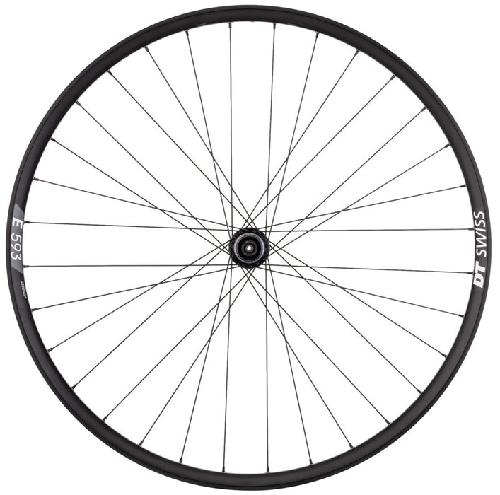 Quality Wheels Deore FH-QC300/DT E593 Rear Wheel - 29", QR x 135mm, Center-Lock, HG 11, Black, 32H
