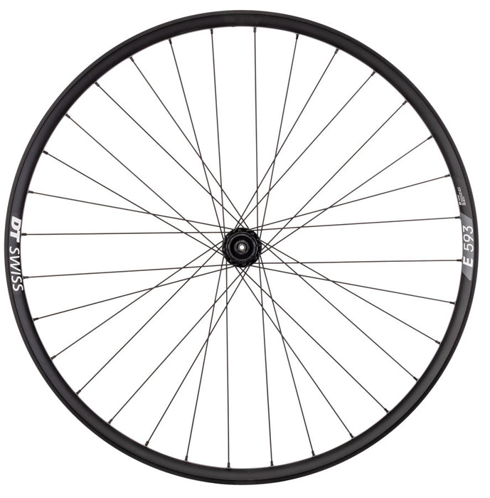 Quality Wheels Deore FH-QC300/DT E593 Rear Wheel - 29", QR x 135mm, Center-Lock, HG 11, Black, 32H