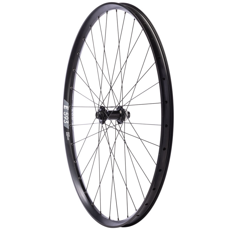 Quality Wheels Deore M610/DT 533d Front Wheel - 27.5", 15 x 100mm, Center-Lock, Black, 32H