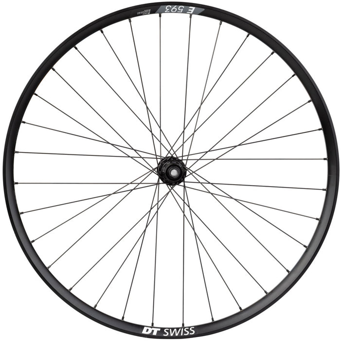 Quality Wheels Deore M610/DT E593 Rear Wheel - 27.5", 12 x 142mm, Center-Lock, HG 10, Black, 32H