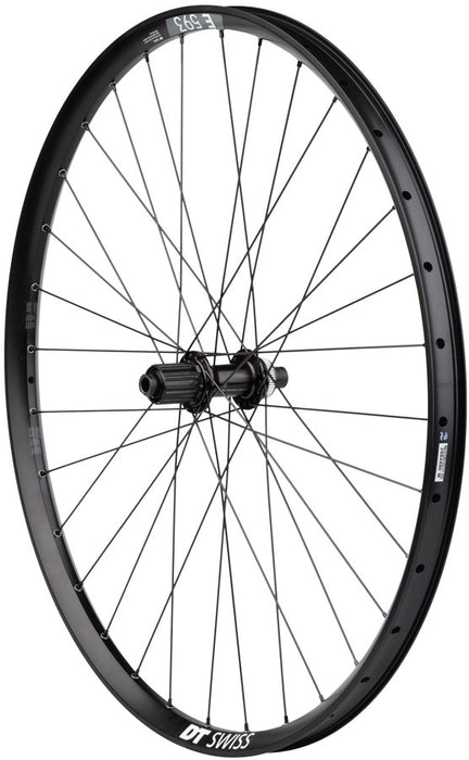Quality Wheels Deore M610/DT E593 Rear Wheel - 27.5", 12 x 142mm, Center-Lock, HG 10, Black, 32H