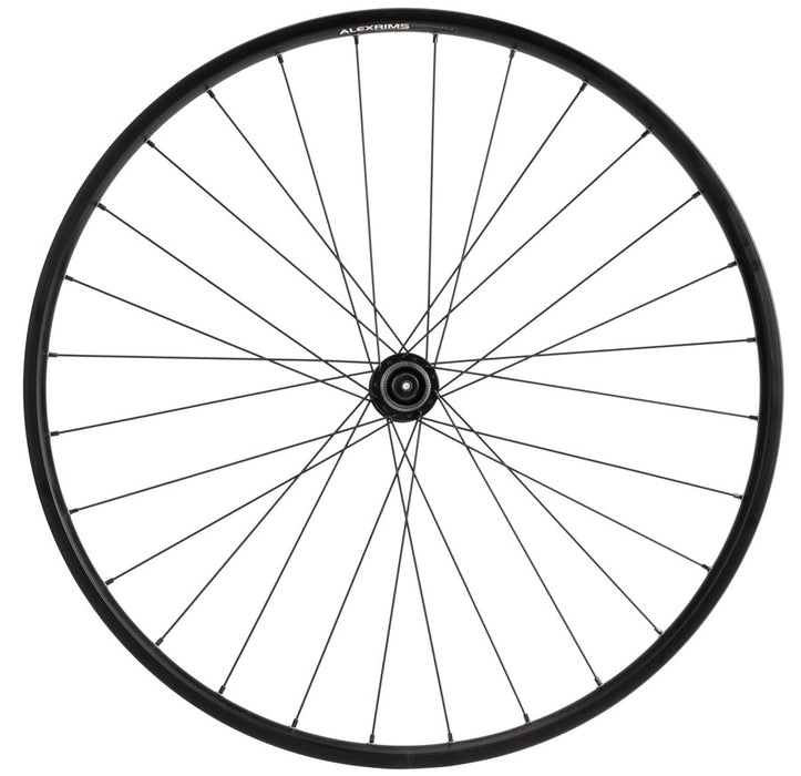 Quality Wheels Value Double Wall Series Disc Front Wheel - 650b, QR x 100mm, Center-Lock, Black, 28H
