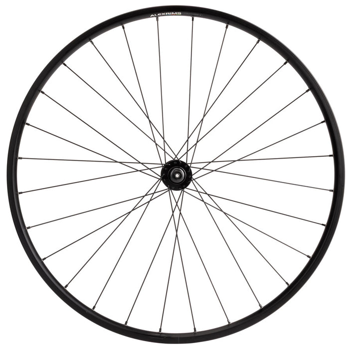 Quality Wheels Value Double Wall Series Disc Front Wheel - 650b, QR x 100mm, Center-Lock, Black, 28H