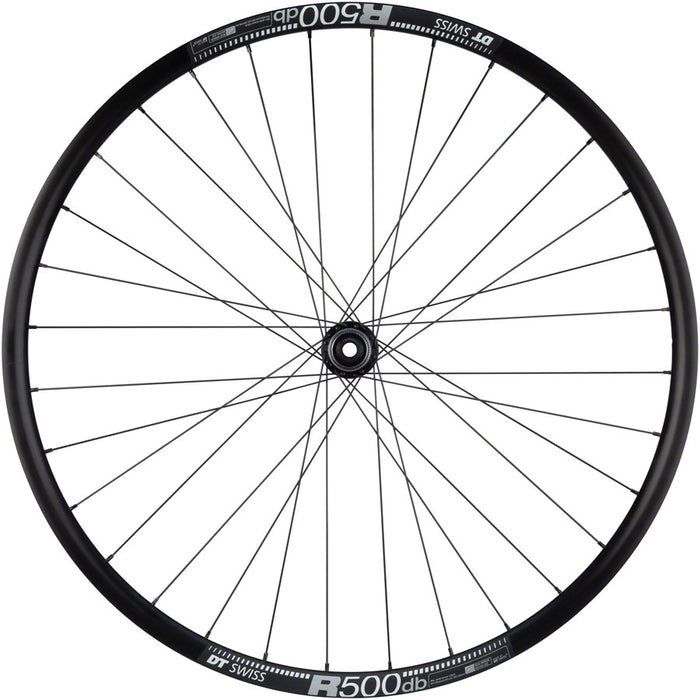 Quality Wheels 105/DT R500 Disc Front Wheel - 700, 12 x 100mm, Center-Lock, Black, 32H