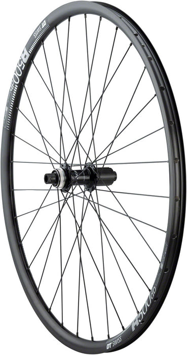 Quality Wheels 105/DT R500 Disc Rear Wheel - 700, 12 x 142mm, Center-Lock, HG 11 MTN, Black, 32H