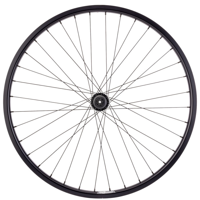 Quality Wheels Value HD Series Disc Rear Wheel - 26", QR x 135mm, Center-Lock, HG 10, Black, 32H