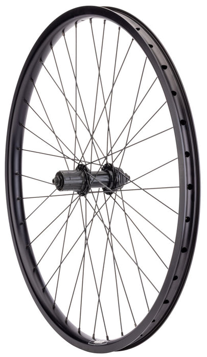 Quality Wheels Value HD Series Disc Rear Wheel - 26", QR x 135mm, Center-Lock, HG 10, Black, 32H