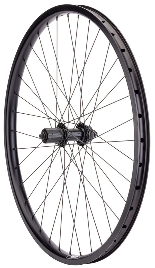 Quality Wheels Value HD Series Disc Rear Wheel - 26", QR x 135mm, Center-Lock, HG 10, Black, 32H