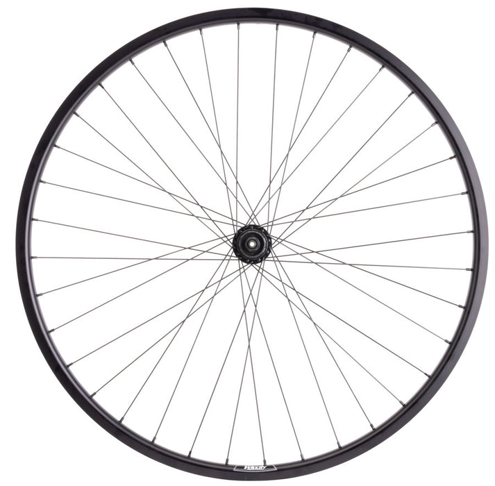 Quality Wheels Value HD Series Disc Rear Wheel - 700, QR x 135mm, Center-Lock, HG 10, Black, 36H