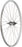 Quality Wheels Value Single Wall Series Coaster Brake Rear Wheel - 700c, 3/8" x 124mm, Coaster Brake, 3 Prong Cog, Silver, 36H