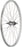 Quality Wheels Value Single Wall Series Coaster Brake Rear Wheel - 26", 3/8" x 124mm, Coaster Brake, 3 Prong Cog, Silver, 36H