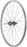 Quality Wheels Value Single Wall Series Coaster Brake Rear Wheel - 26", 3/8" x 124mm, Coaster Brake, 3 Prong Cog, Silver, 36H