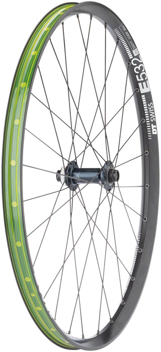 Quality Wheels Shimano SLX/DT E532 Front Wheel - 27.5", 15 x 110mm, Center-Lock, Black, 28H