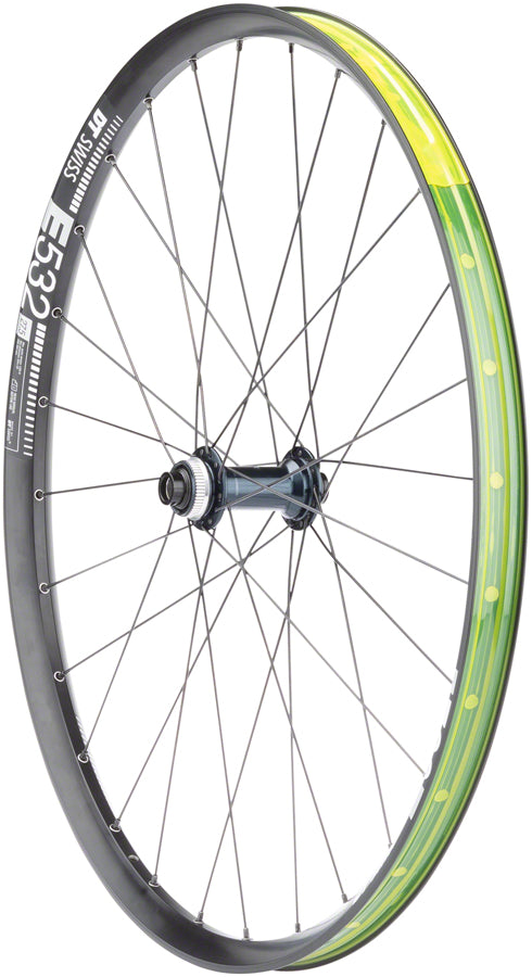 Quality Wheels Shimano SLX/DT E532 Front Wheel - 27.5", 15 x 110mm, Center-Lock, Black, 28H