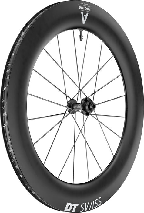 DT Swiss ARC 1400 DiCut 85 Front Wheel - 700, 12 x 100mm, Center-Lock, Black