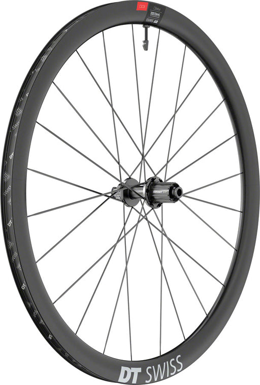 DT Swiss ARC 1100 DiCut 38 Rear Wheel - 700, 12 x 142mm, Center-Lock, HG11 Road/XDR, Ratchet EXP 36, Black