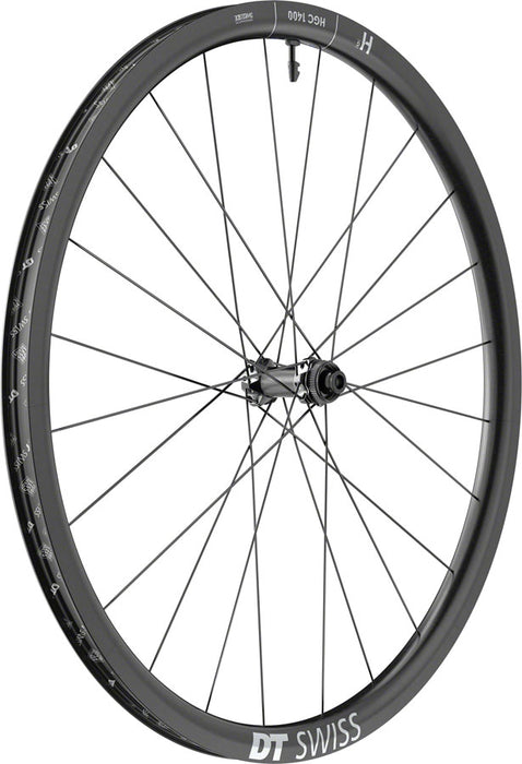 DT Swiss HGC 1400 Spline 30 Front Wheel - 700c, 12 x 100mm, Center-Lock, Black