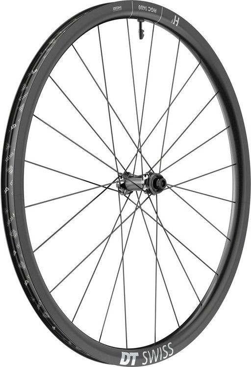 DT Swiss HGC 1400 Spline 30 Front Wheel - 700c, 12 x 110mm, Center-Lock, Black