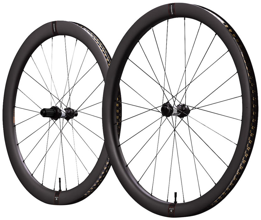 Reserve Wheels Reserve 42/49 Turbulent Aero Wheelset - 700, 12 x 100/12 x 142, Center-Lock, HG11, Carbon, DT240