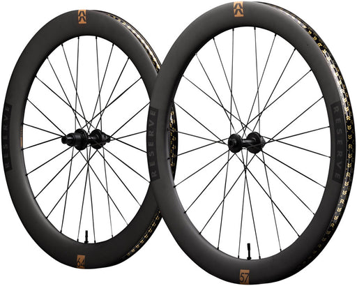 Reserve Wheels Reserve 57/64 Turbulent Aero Wheelset - 700, 12 x 100/12 x 142, Center-Lock, XDR, Carbon, DT240