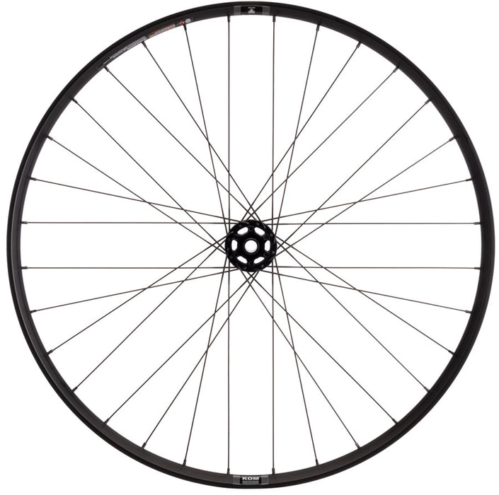 Quality Wheels DT 370 / WTB KOM Trail i30 Front Wheel - 29", 15 x 110mm, 6-Bolt, Black, 32H