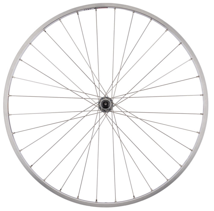 Quality Wheels CR-18 Front Wheel - 27", QR x 100mm, Rim Brake, Polished/Silver, Clincher, 32H