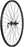 Quality Wheels Value Double Wall Series Rim+Disc Front Wheel - 26", QR x 100mm, Center-Lock /Rim Brake, Black, Clincher, 32H