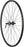 Quality Wheels Value Double Wall Series Rim+Disc Front Wheel - 700, QR x 100mm, Center-Lock, Black, Clincher, 32H