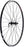 Quality Wheels 105/Velocity A23 Front Wheel - 700, QR x 100mm, Rim Brake, Black, Tubeless-Ready Clincher, 32H