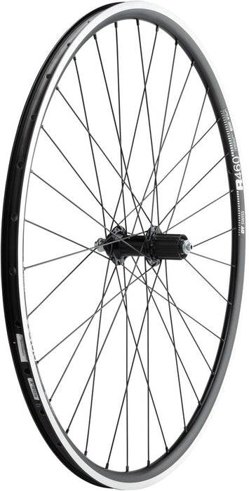 Quality Wheels 105/R460 Rear Wheel - 700, QR x 130mm, Rim Brake, HG 11 Road, Black, Clincher, 32H