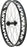 Quality Wheels Bear Pawls / Other Brother Darryl Front Wheel - 26", 15 x 150mm, 6-Bolt, Black, 32H