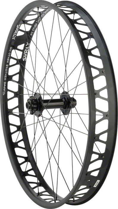 Quality Wheels Bear Pawls / Other Brother Darryl Front Wheel - 26", 15 x 150mm, 6-Bolt, Black, 32H