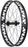 Quality Wheels Bear Pawls / Other Brother Darryl Rear Wheel - 26" Fat, 12 x 197mm, 6-Bolt, HG 11 MTN, Black, 32H