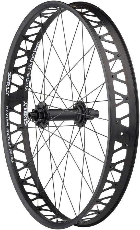 Quality Wheels Formula / Other Brother Darryl Rear Wheel - 26" Fat, 12 x 197mm, 6-Bolt, XD, Black, 32H