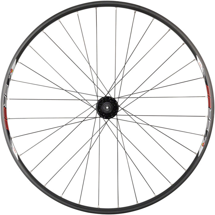 Quality Wheels Value Double Wall Series Disc Rear Wheel - 29", QR x 135mm, 6-Bolt, HG 10, Black, Clincher, 32H
