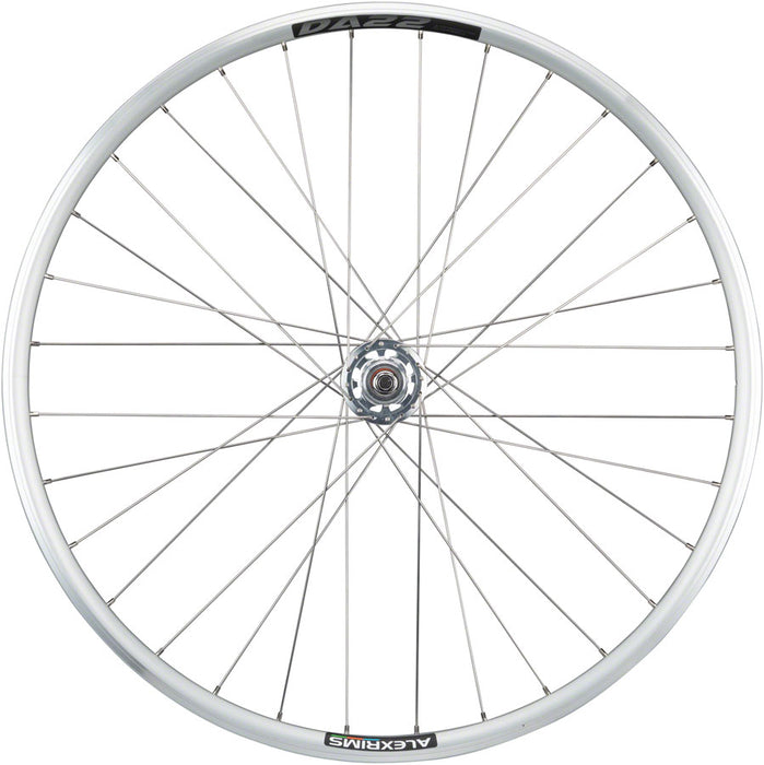 Quality Wheels Value Double Wall Series Track Rear Wheel - 700, 10 x 1 x 120mm, Rim Brake, Fixed/Freewheel, Silver, Clincher, Sealed, 32H