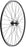 Quality Wheels Value Double Wall Series Track Front Wheel - 700, 9x1 Threaded x 100mm, Rim Brake, Black, Clincher, 32H
