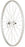 Quality Wheels Value Single Wall Series Front Wheel - 700, QR x 100mm, Rim Brake, Silver, Clincher, 36H