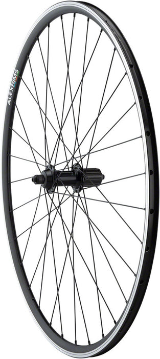 Quality Wheels Tiagra/DA22 Rear Wheel - 700, QR x 130mm, Rim Brake, HG 11 Road, Black, Clincher, 32H