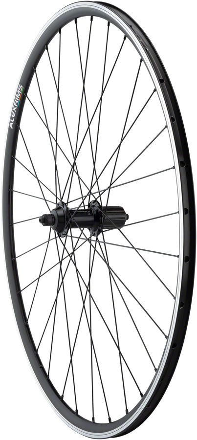 Quality Wheels Tiagra/DA22 Rear Wheel - 700, QR x 130mm, Rim Brake, HG 11 Road, Black, Clincher, 32H