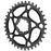 absoluteBLACK Spiderless GXP Direct Mount chainring, 28T - black