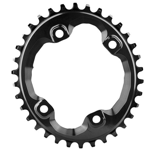 absoluteBLACK XT Asym 96BCD Oval chainring, 34T - black