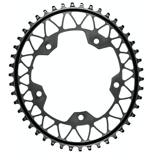 absoluteBLACK 5x110BCD Gravel 1X oval chainring, 50T - black